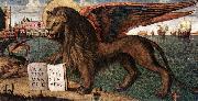 CARPACCIO, Vittore The Lion of St Mark (detail) dsf oil painting reproduction